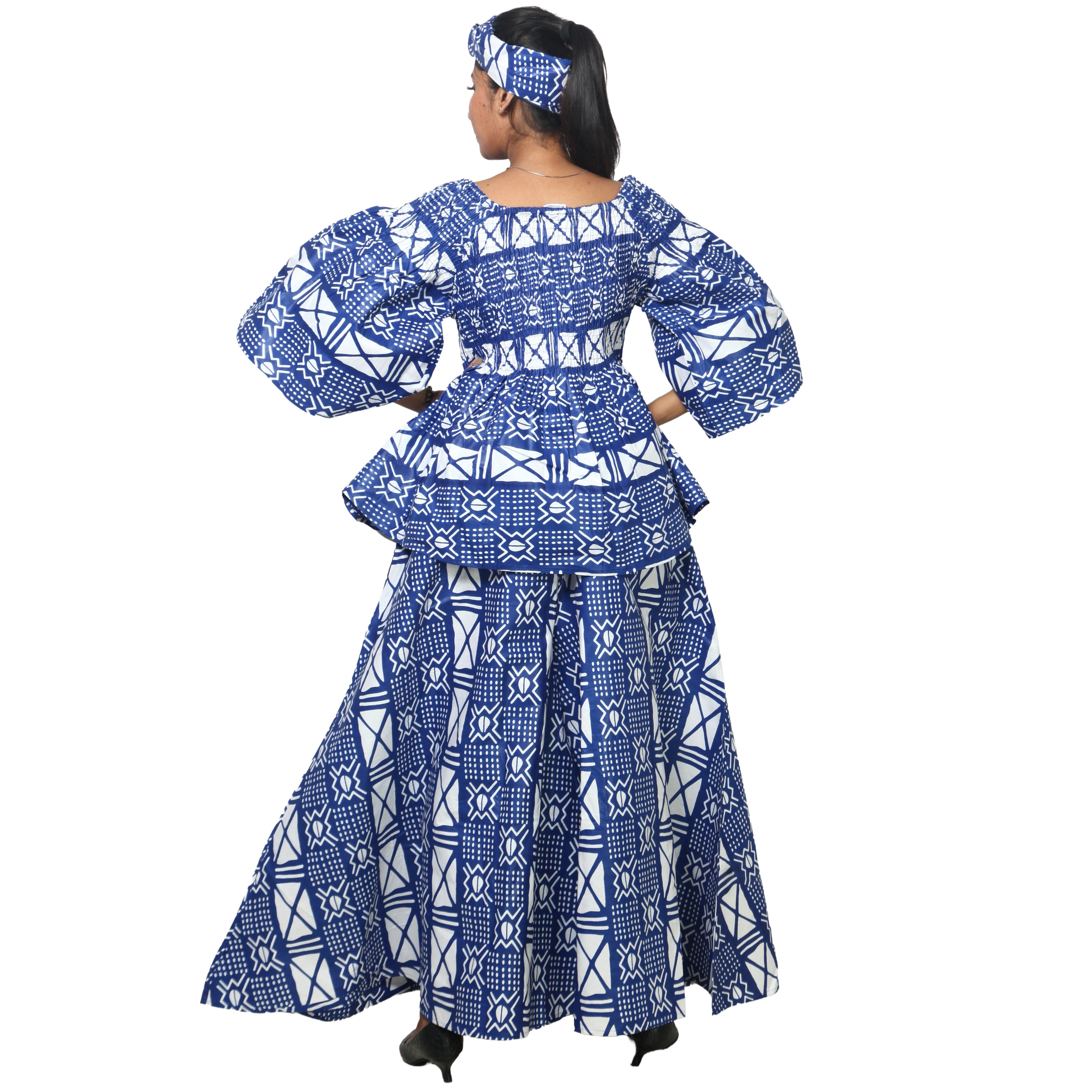Peplum Tunic Top with Matching Palazzo Pants -- FI-50 and FI-2039 SET