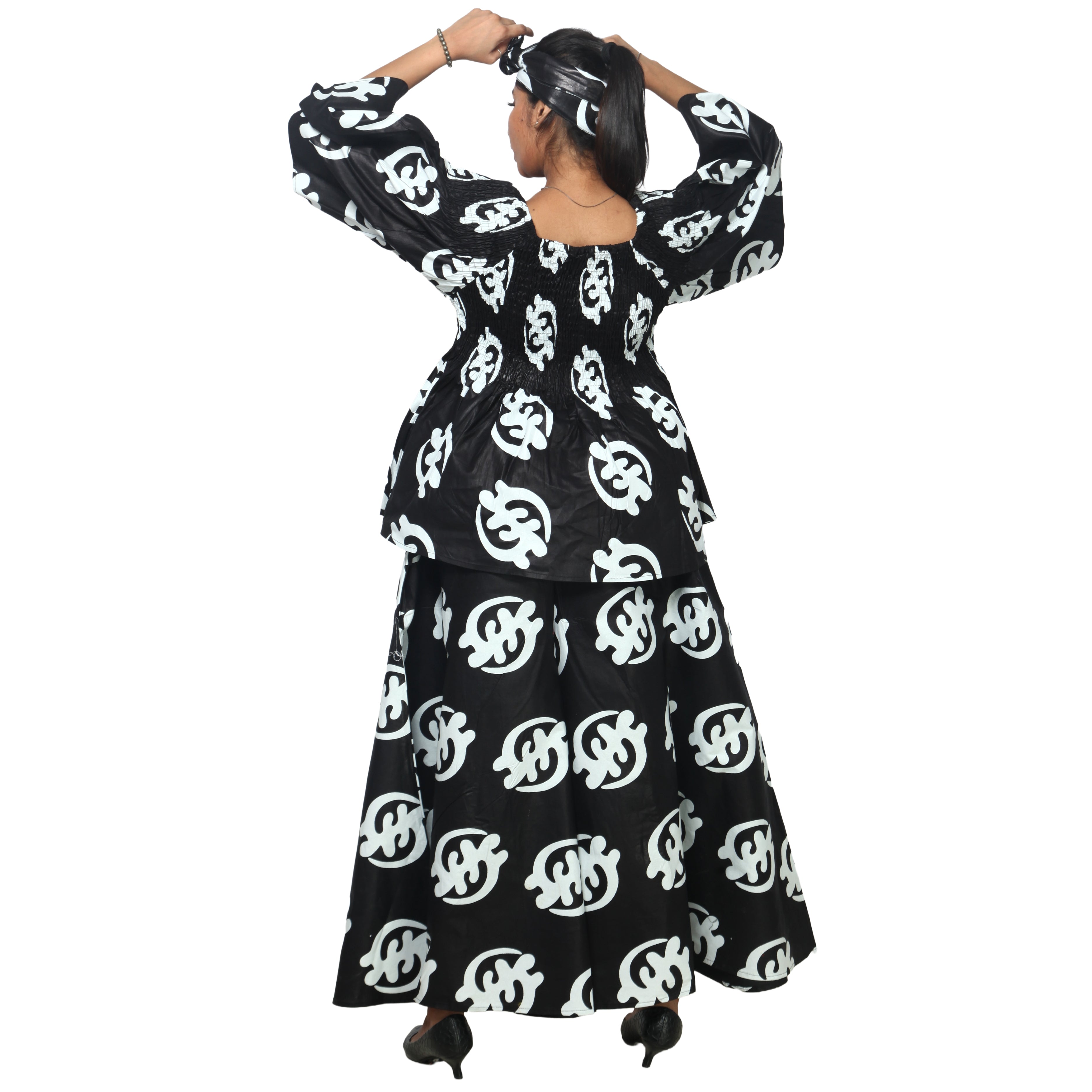 Peplum Tunic Top with Matching Palazzo Pants -- FI-50 and FI-2039 SET