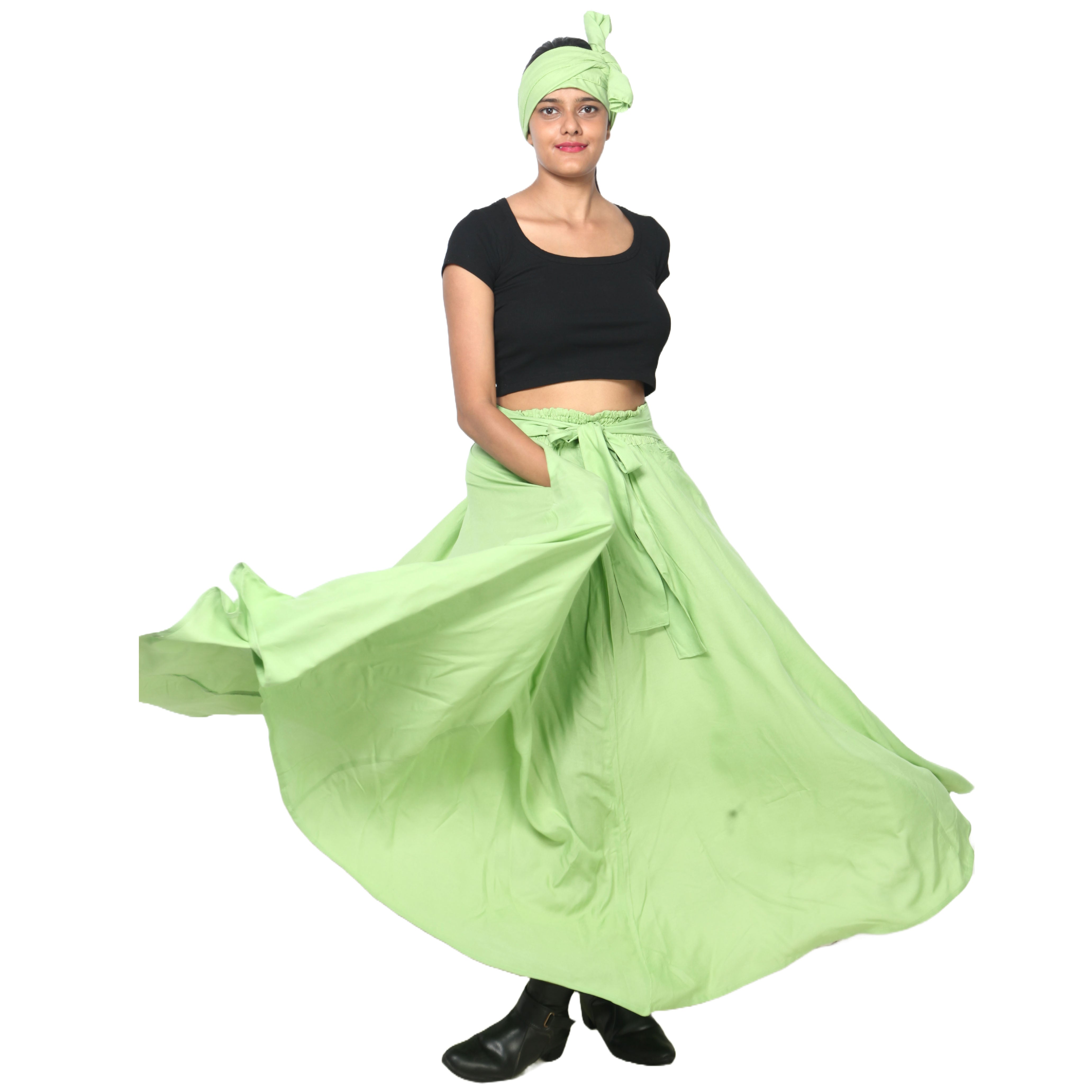 African Women's Rayon Maxi Skirt - FI-92