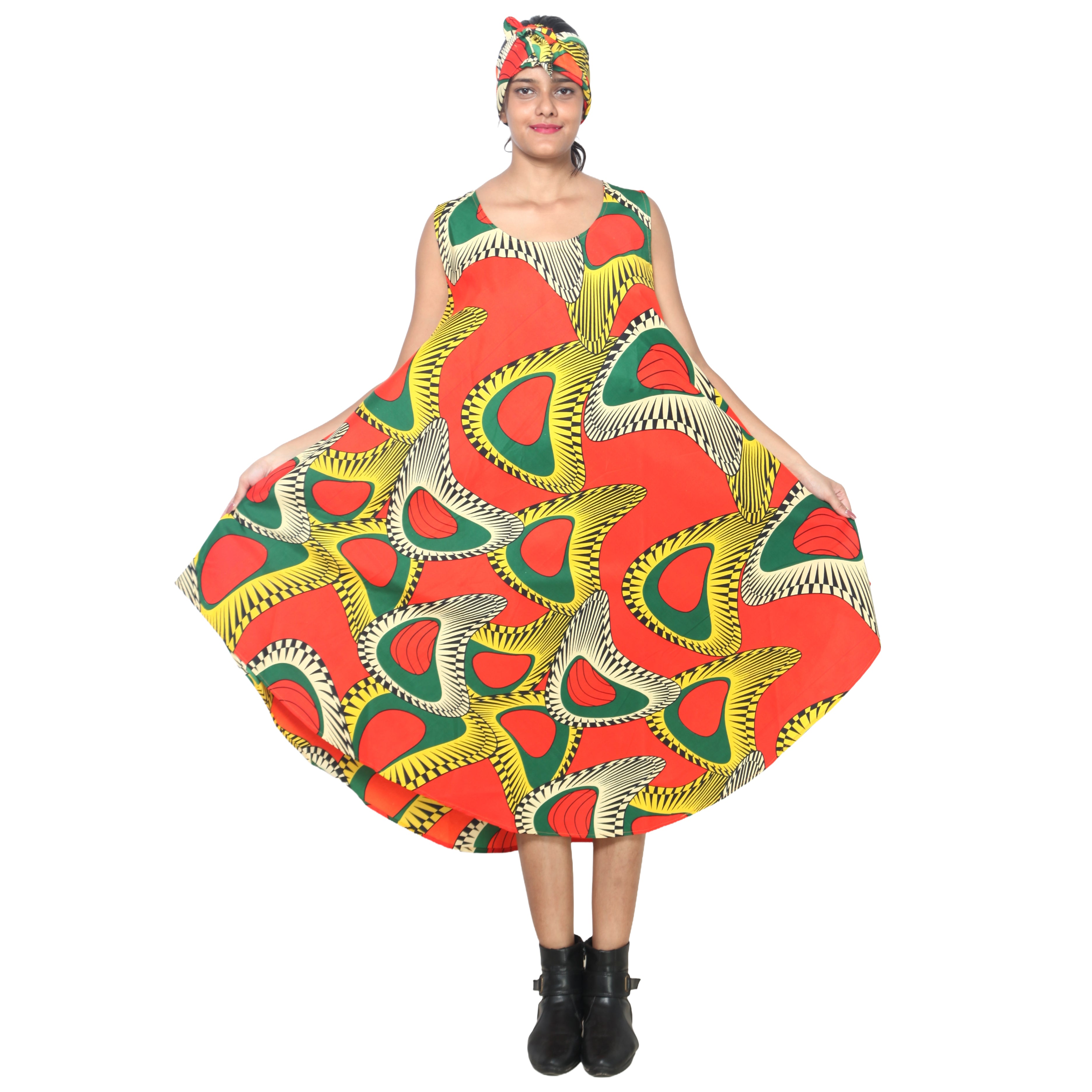 Women's Sleeveless Midi Dress -- 12pcs per Pack -- FI-4174