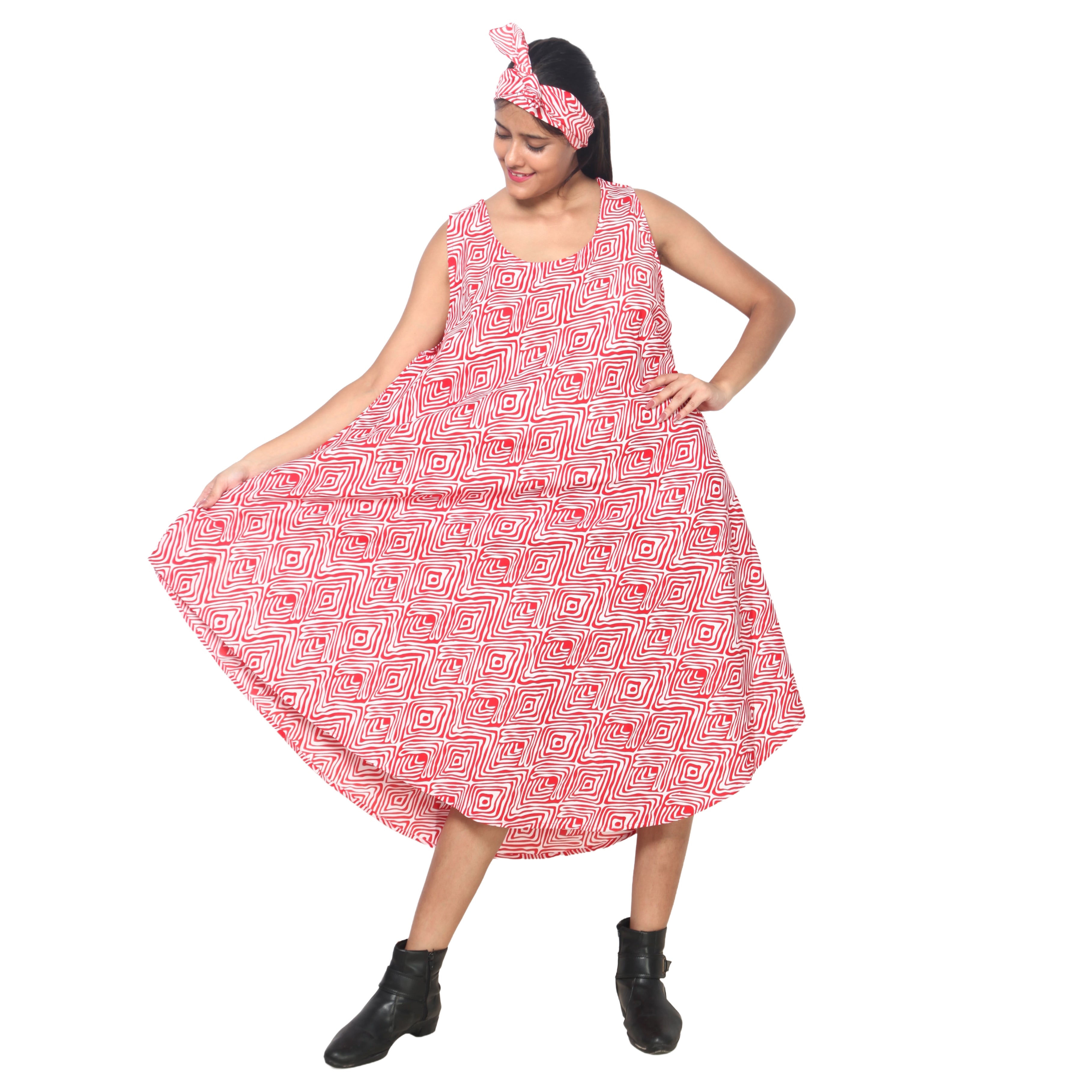 Women's Sleeveless Midi Dress -- 12pcs per Pack -- FI-4174