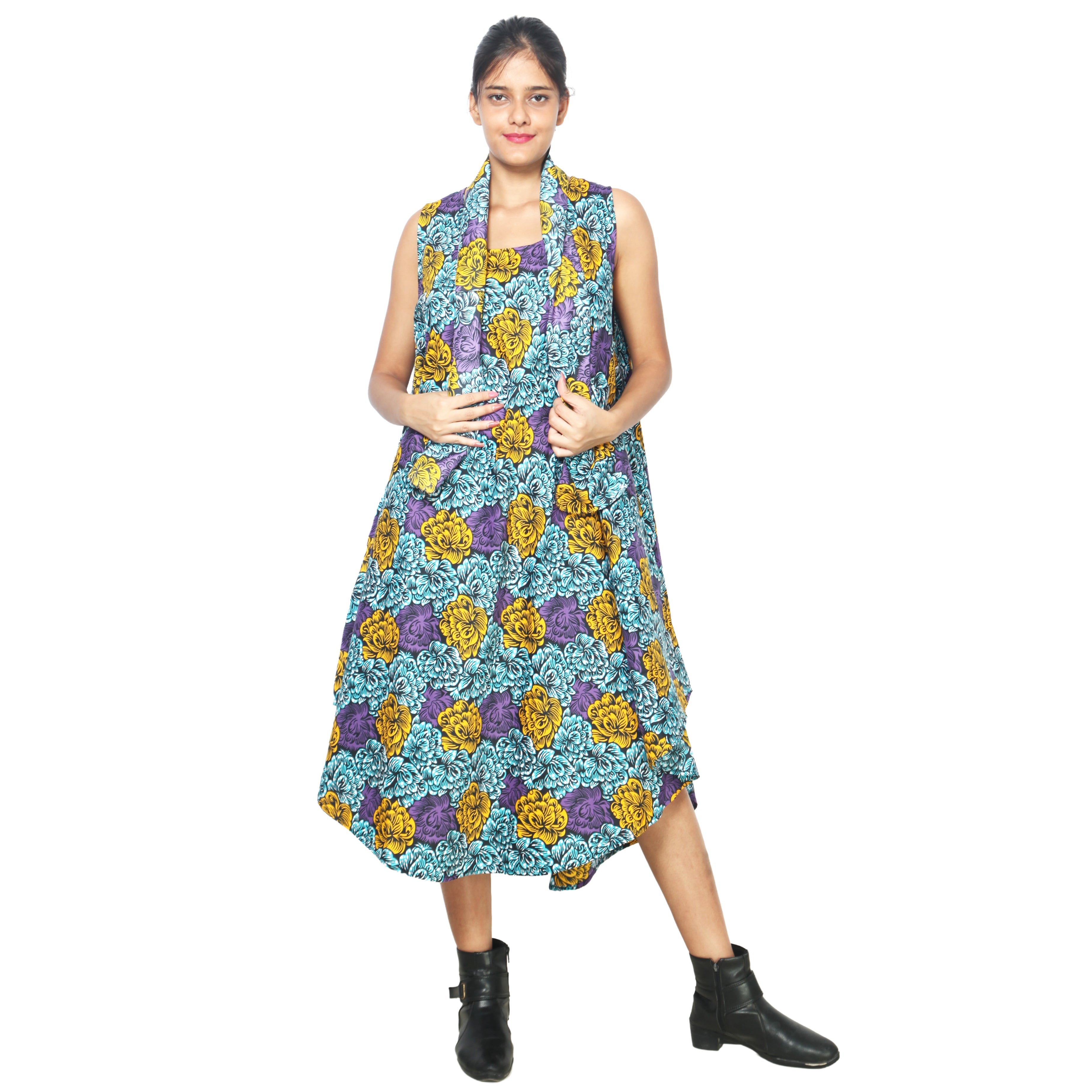 Women's Sleeveless Midi Dress -- 12pcs per Pack -- FI-4174