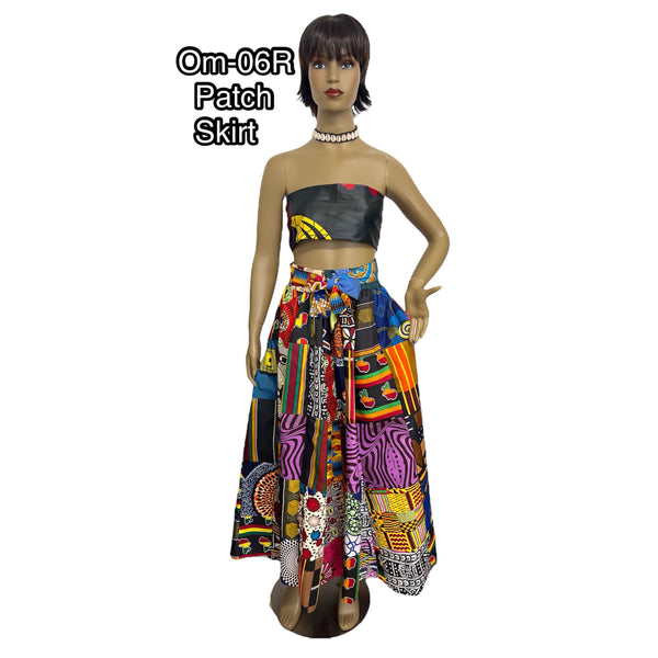 Women's Patchwork Maxi Skirt