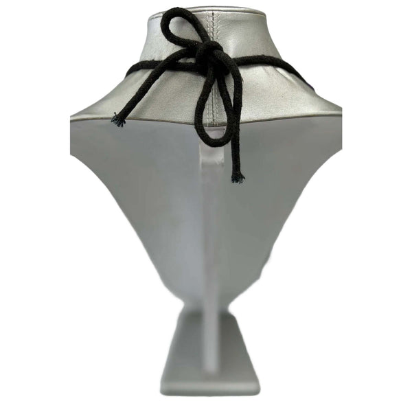 African Long Beaded Necklace with Cowrie Shells