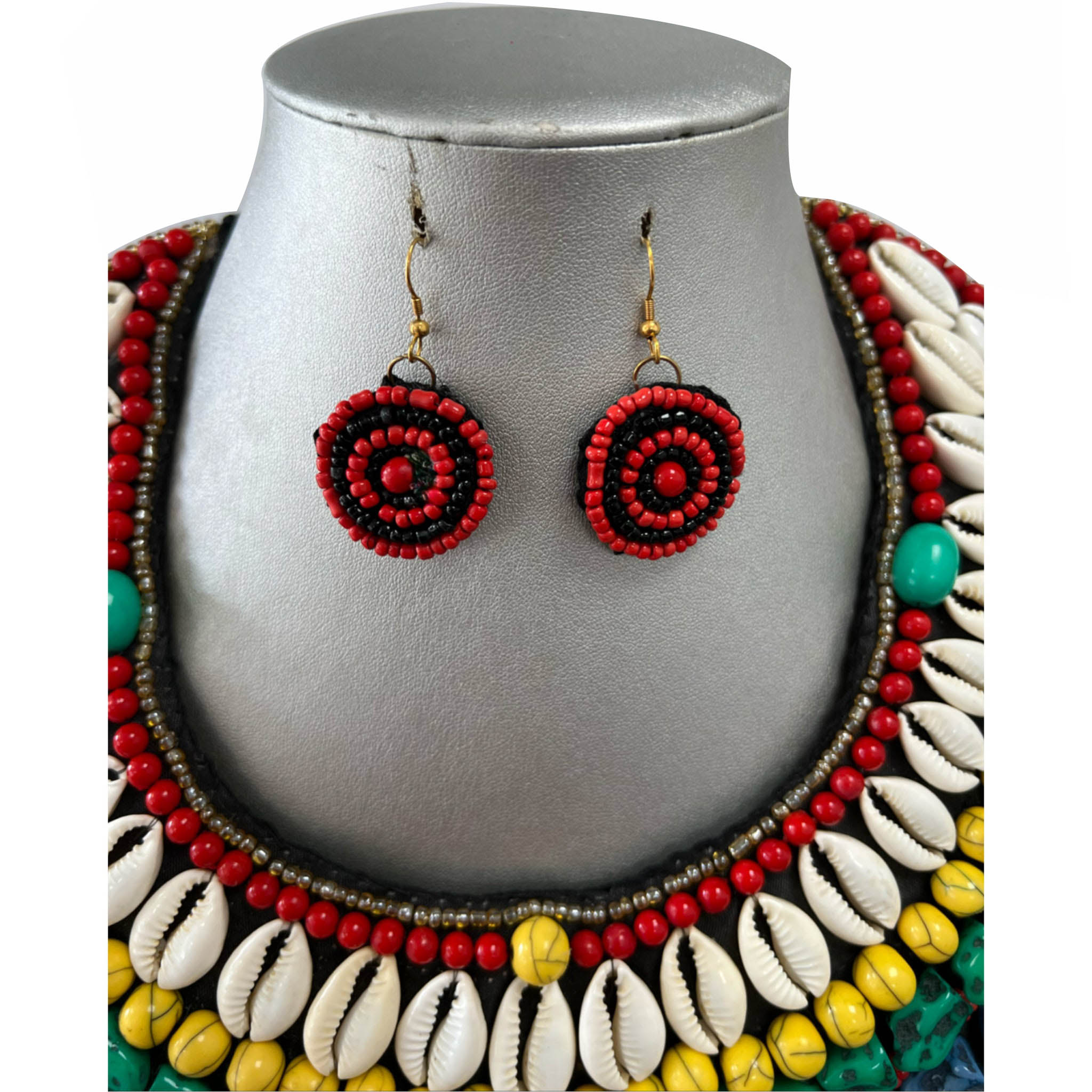 African Beaded Tribal Necklace