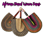 African Hand Woven Fans -- Set of 12