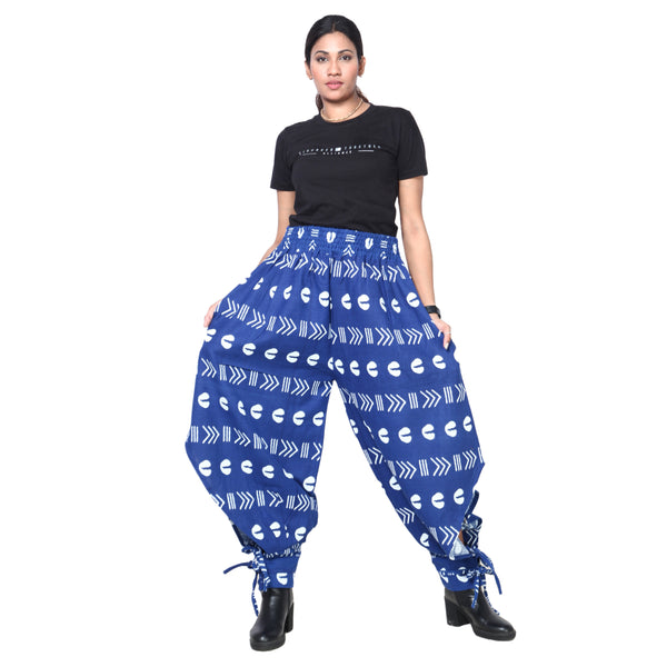 Women's African Baggy Jogger Pants with Tie -- FI-145