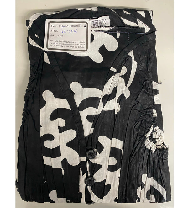 Women's 3 Button Halter Midi Smocking Dress -- FI-3028S