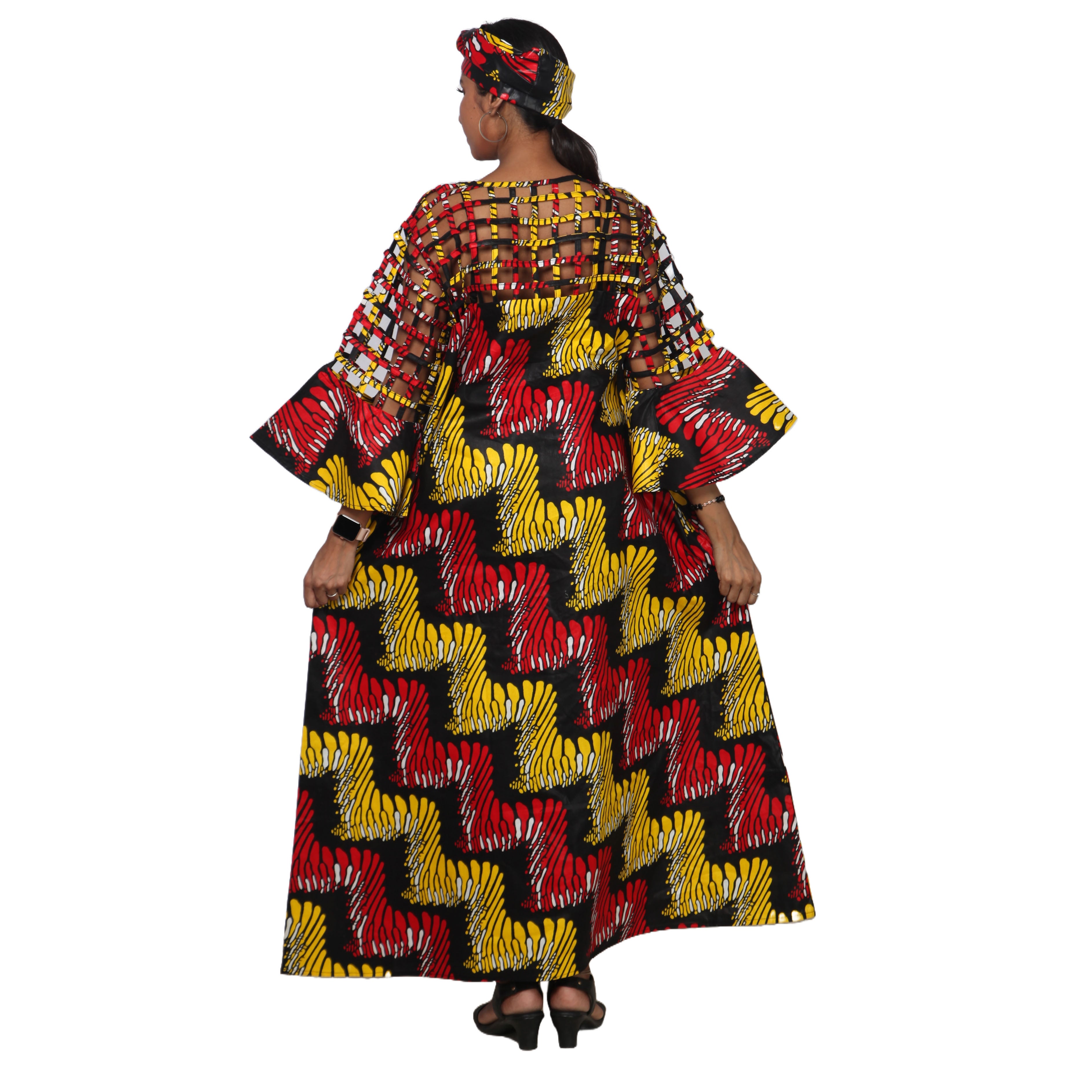 Women's Cage Neck Maxi Dress -- FI-ST-119