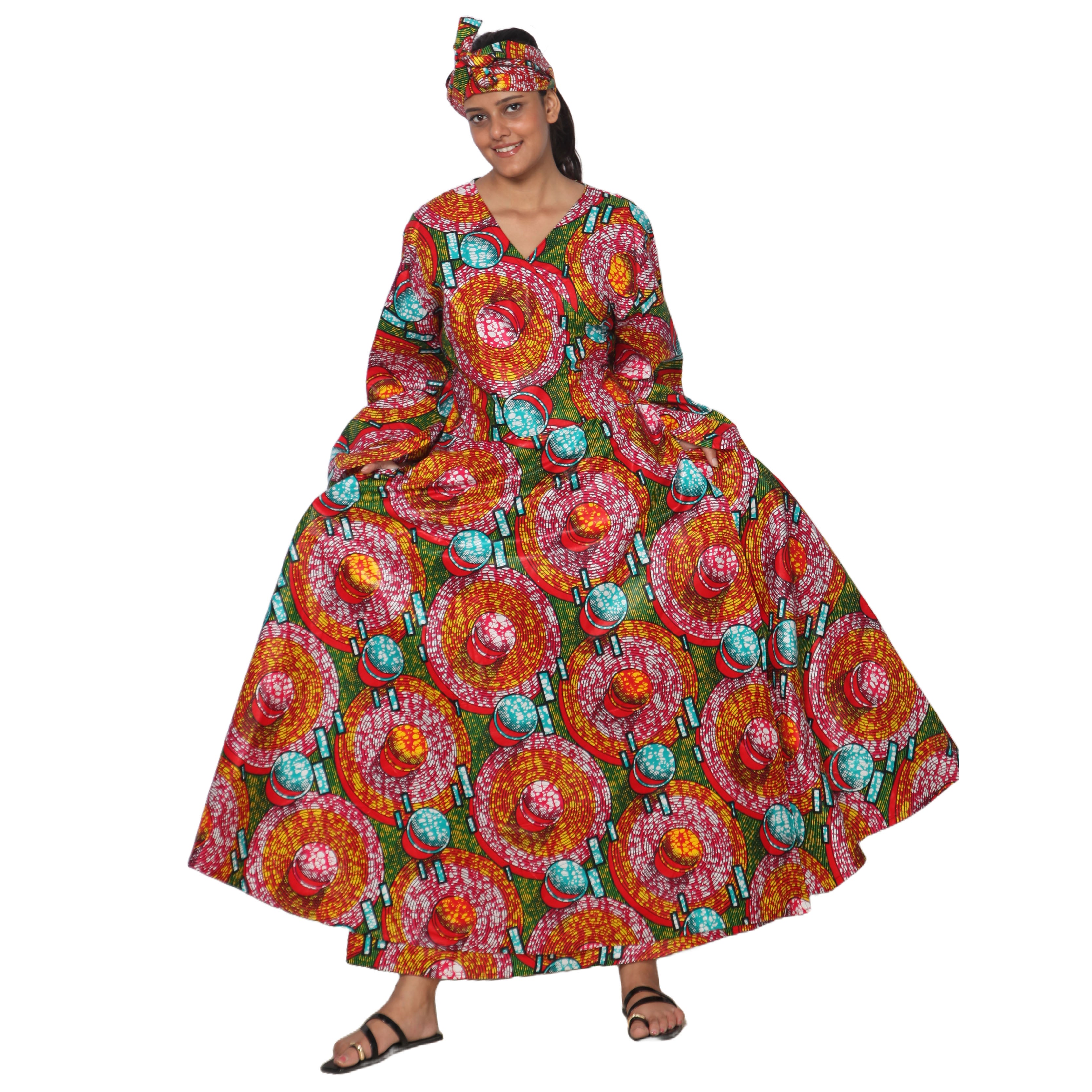 Women's Plus Size Long Sleeve Wrap Maxi Dress -- Fi-56 Plus Women's Plus Size Long Sleeve Wrap Maxi Dress -- Fi-56 Plus