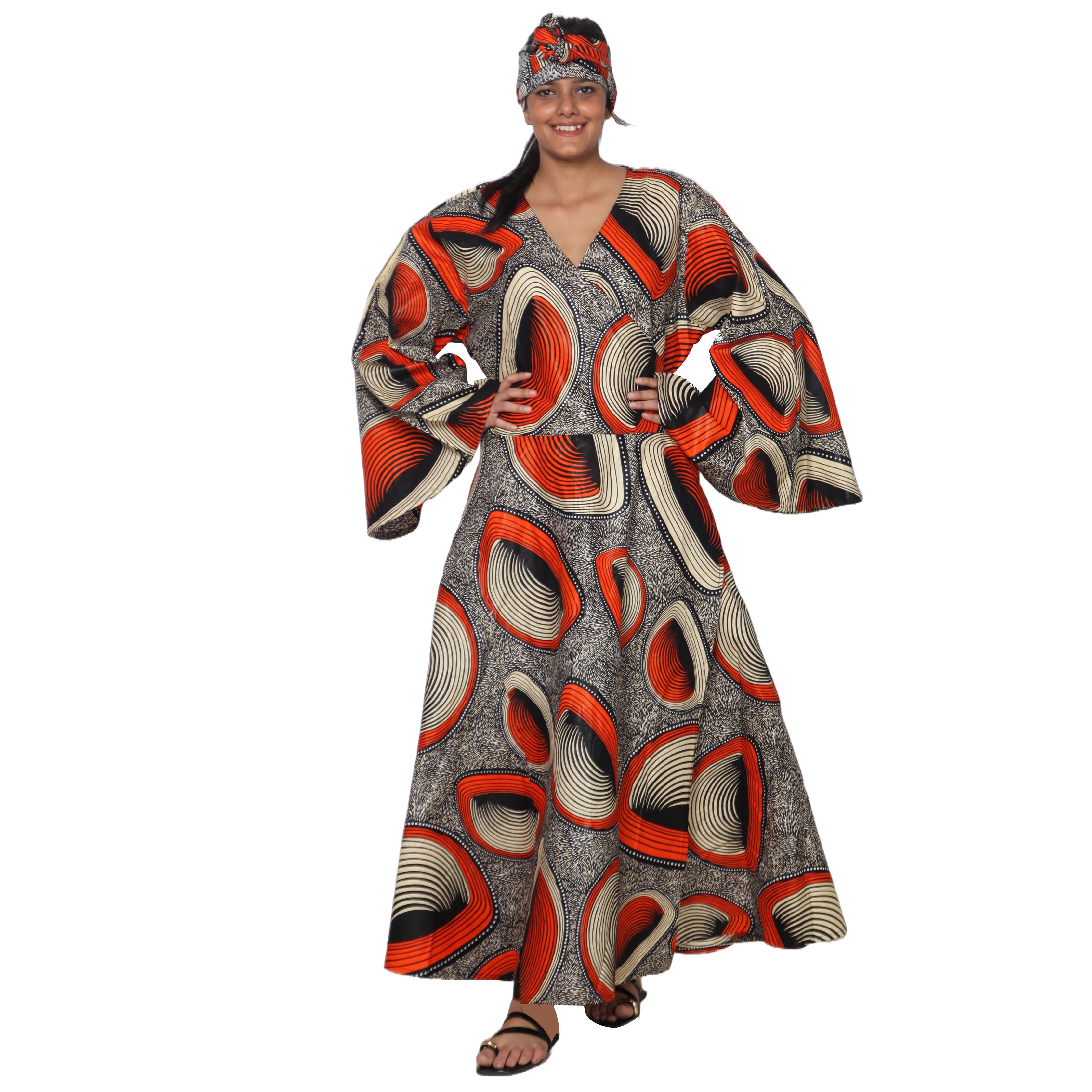 Women's Plus Size Long Sleeve Wrap Maxi Dress -- Fi-56 Plus Women's Plus Size Long Sleeve Wrap Maxi Dress -- Fi-56 Plus