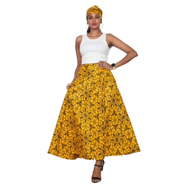 Women's Long Wrap Skirt -- FI-90