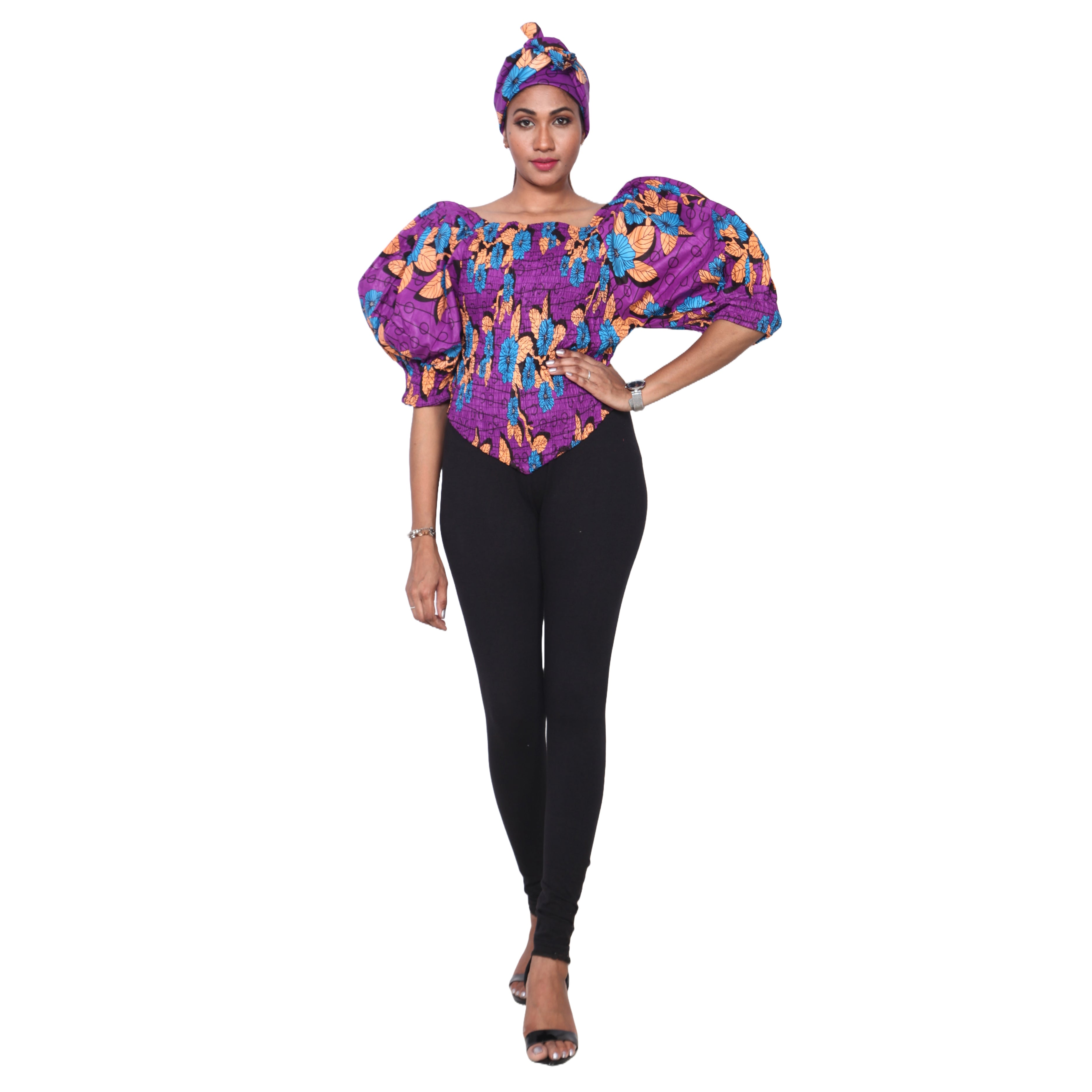 Women's Puff Sleeve Top: Upgrade your Wardrobe -- FI-18