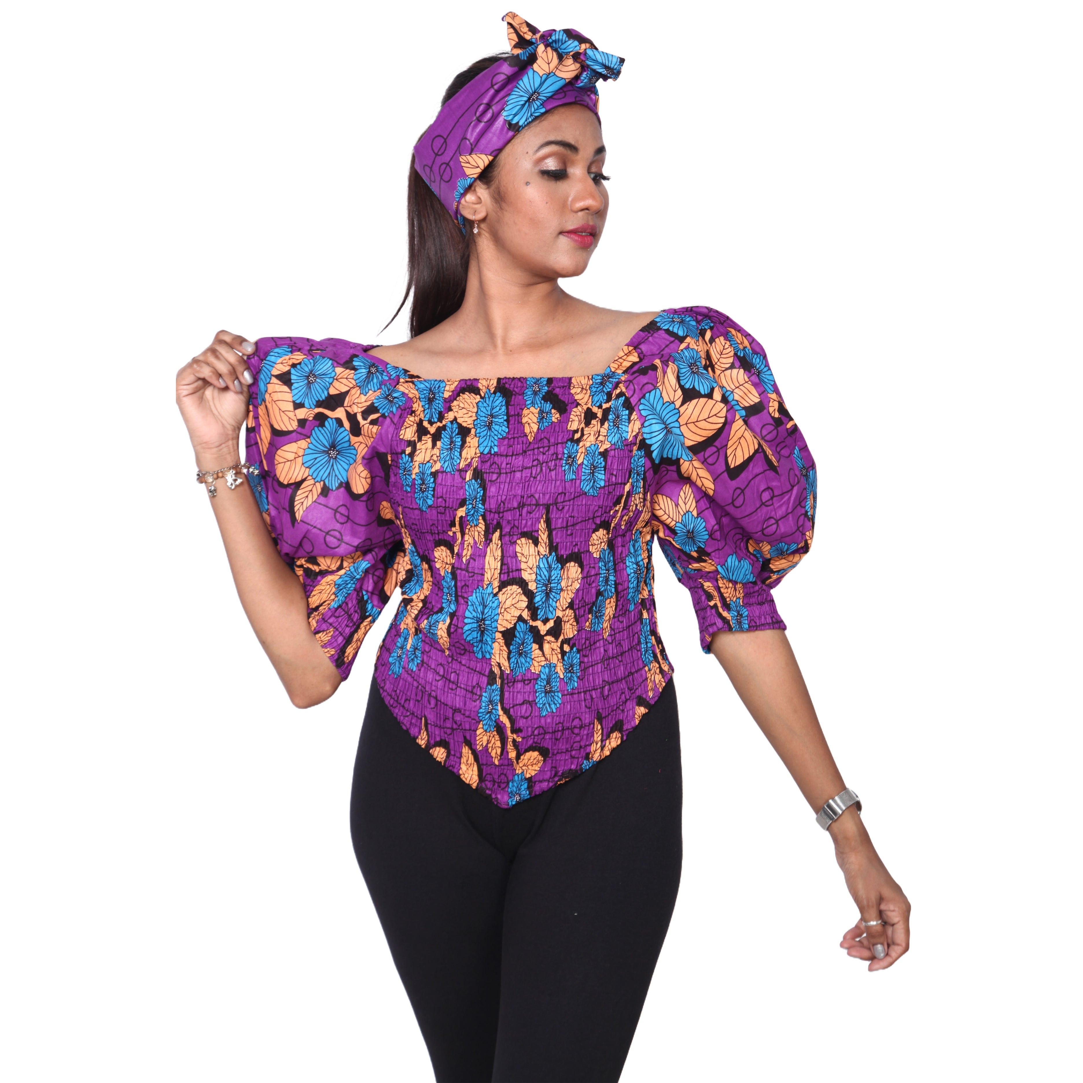 Women's Puff Sleeve Top: Upgrade your Wardrobe -- FI-18
