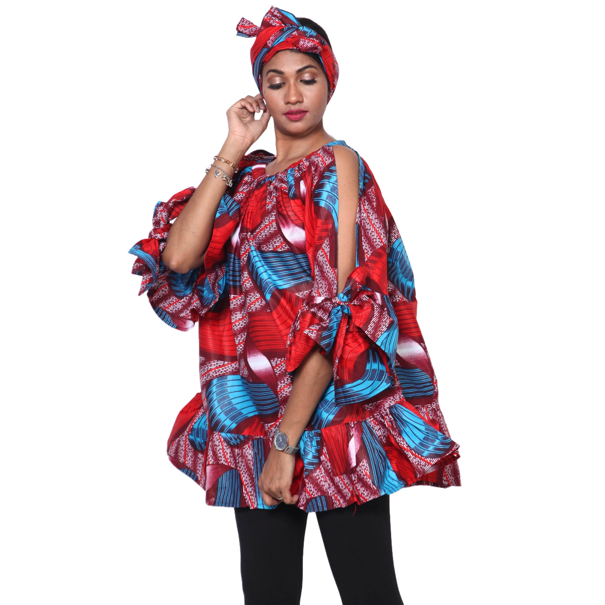 Elegant Open Sleeve Tunic Top For Women's -- FI-20 – African-Stars