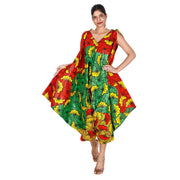 Women's Printed Jumpsuit with Tie Straps FI-3023