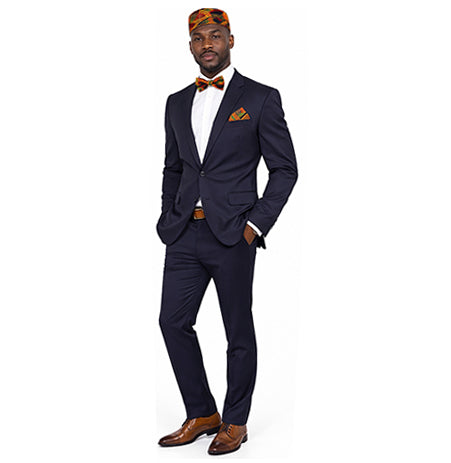 Men's Kente Tie Set -- 4Pc