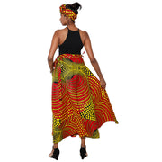 Women's Maxi Length Wrap Skirt -- FI-91