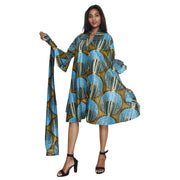 Women's Wide Short Jacket with Ruffle Sleeves -- FI-3133