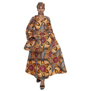 Women's Long Sleeve Wrap Maxi Dress with Handbag -- FI-56 With Handbag