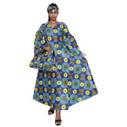 Women's Long Sleeve Wrap Maxi Dress with Handbag -- FI-56 With Handbag