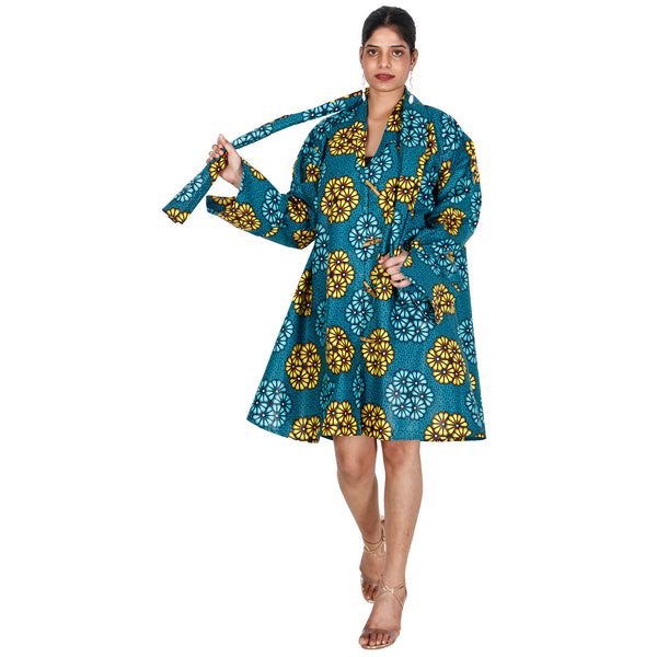 Women's African Short Jacket - African Stars