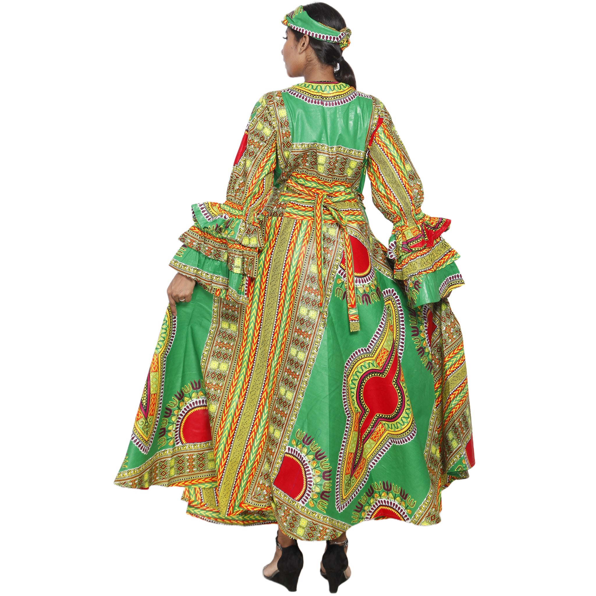 green dashiki dress Aztec Dress, African Shirt Dress in Green Dashiki Print - Festival Dress