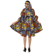 Women's Wide Short Jacket with Ruffle Sleeves -- FI-3133