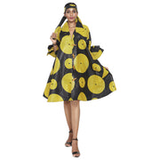 Women's Wide Short Jacket with Ruffle Sleeves -- FI-3133
