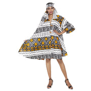 Women's Wide Short Jacket with Ruffle Sleeves -- FI-3133
