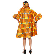 Women's Wide Short Jacket with Ruffle Sleeves -- FI-3133