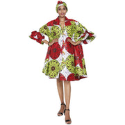 Women's Wide Short Jacket with Ruffle Sleeves -- FI-3133