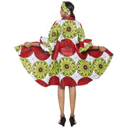 Women's Wide Short Jacket with Ruffle Sleeves -- FI-3133