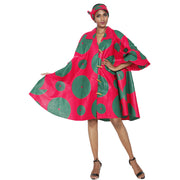 Women's Wide Short Jacket with Ruffle Sleeves -- FI-3133