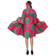 Women's Wide Short Jacket with Ruffle Sleeves -- FI-3133