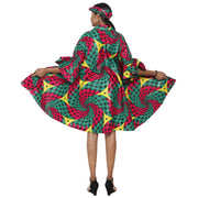 Women's Wide Short Jacket with Ruffle Sleeves -- FI-3133