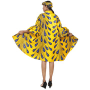 Women's Wide Short Jacket with Ruffle Sleeves -- FI-3133