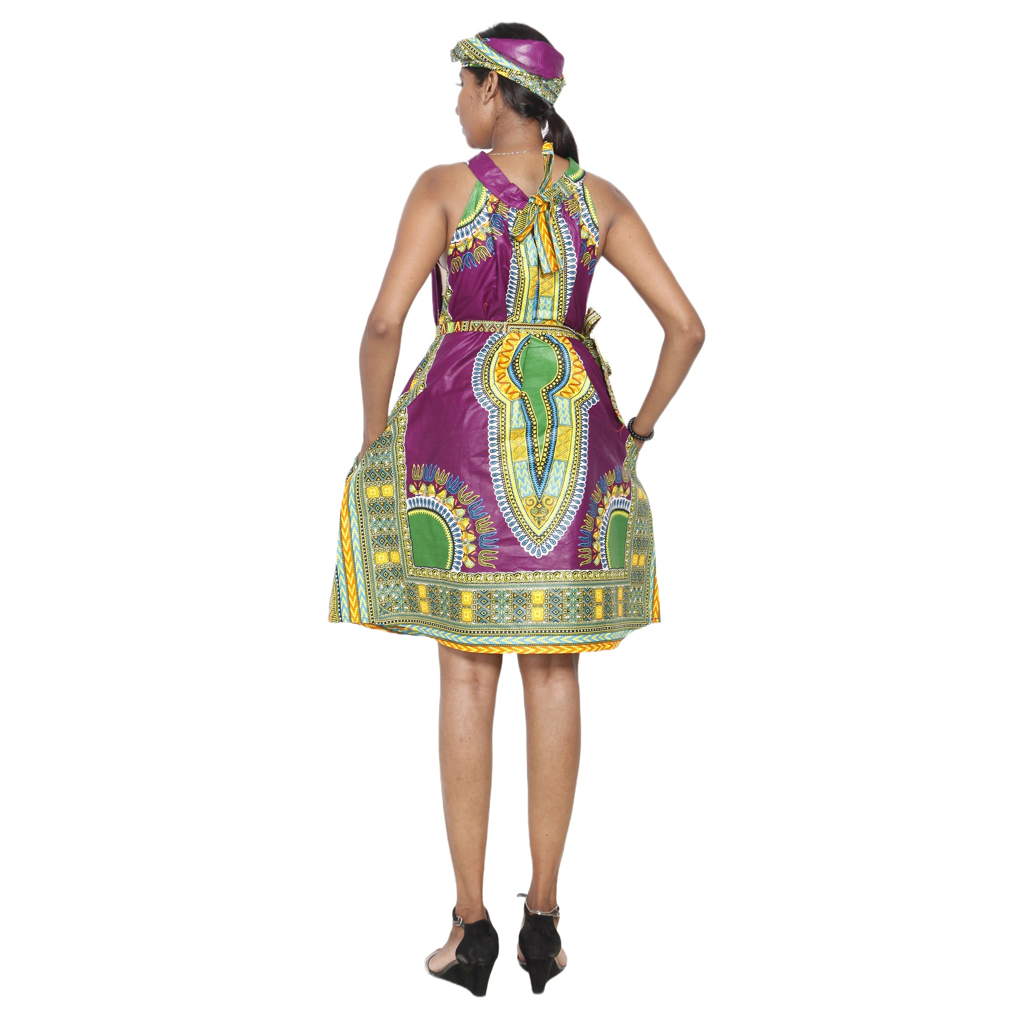 mini dashiki dress Red Dashiki Short Dress