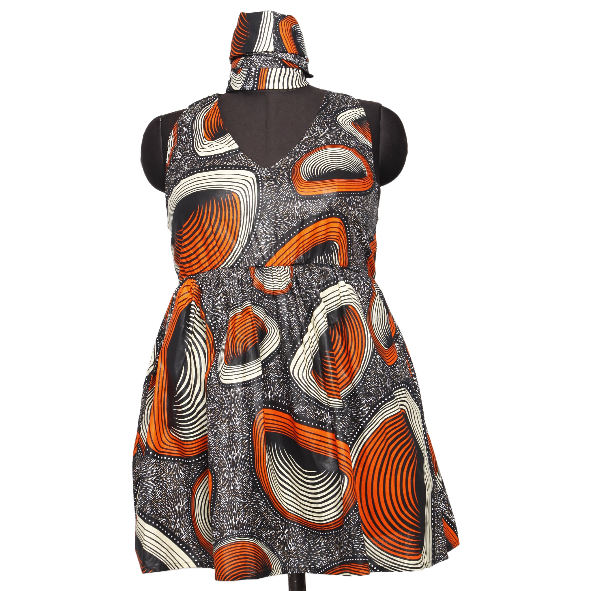 Women's Criss Cross Back Halter Neck Dress - Fi-2073 Women's Criss Cross Back Halter Neck Dress - Fi-2073