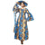 Women's Off Shoulder Smocking Maxi Dress with HAT -- FI-50072 WITH HAT