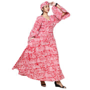 Women's Long Sleeve Smocking Short Dress with Bell Sleeves -- FI-50073