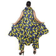 Women's African Printed Romper Style Outfit -- FI-3053P