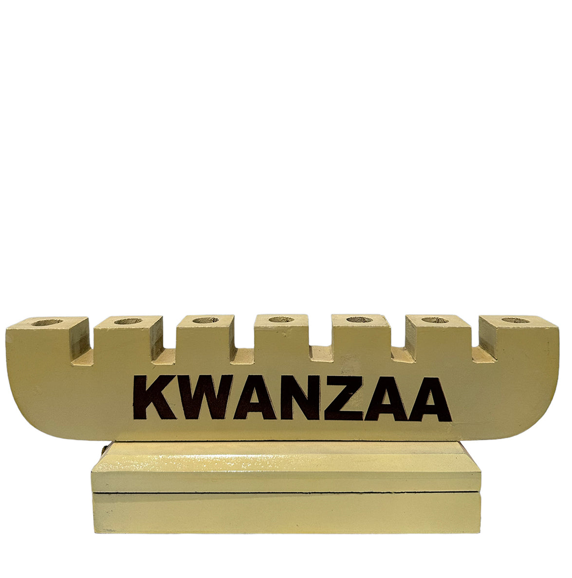 Kwanzaa Décor Candle Set with Candles -- Beige Stand