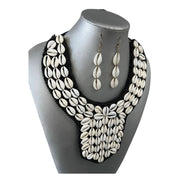 Women's Cowrie Shell Necklace Set
