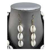 Women's Elephant Cowrie Shell Necklace Set
