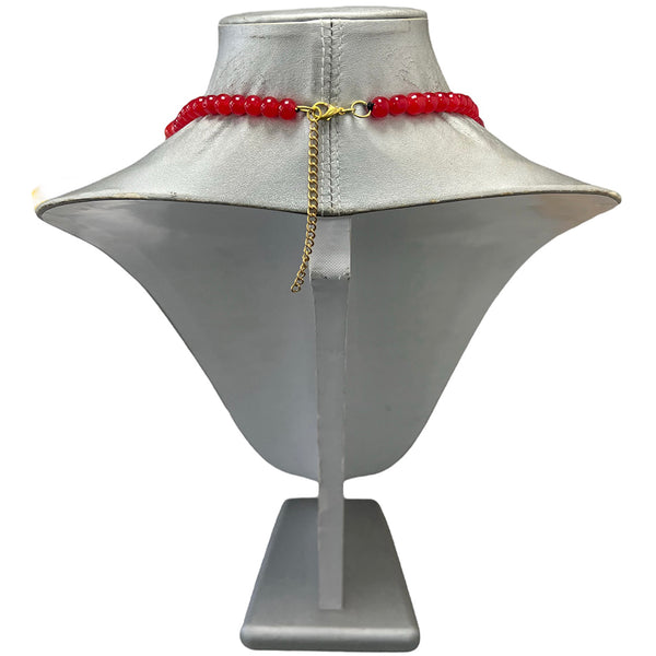 Women's Golden Lion Pendant Necklace and Earring Set