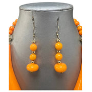 Women's Wooden Toggle Necklace Set with Pendant -- Jewelry 51