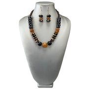 Women's African Wooden Beaded Necklace Set -- Jewelry 56