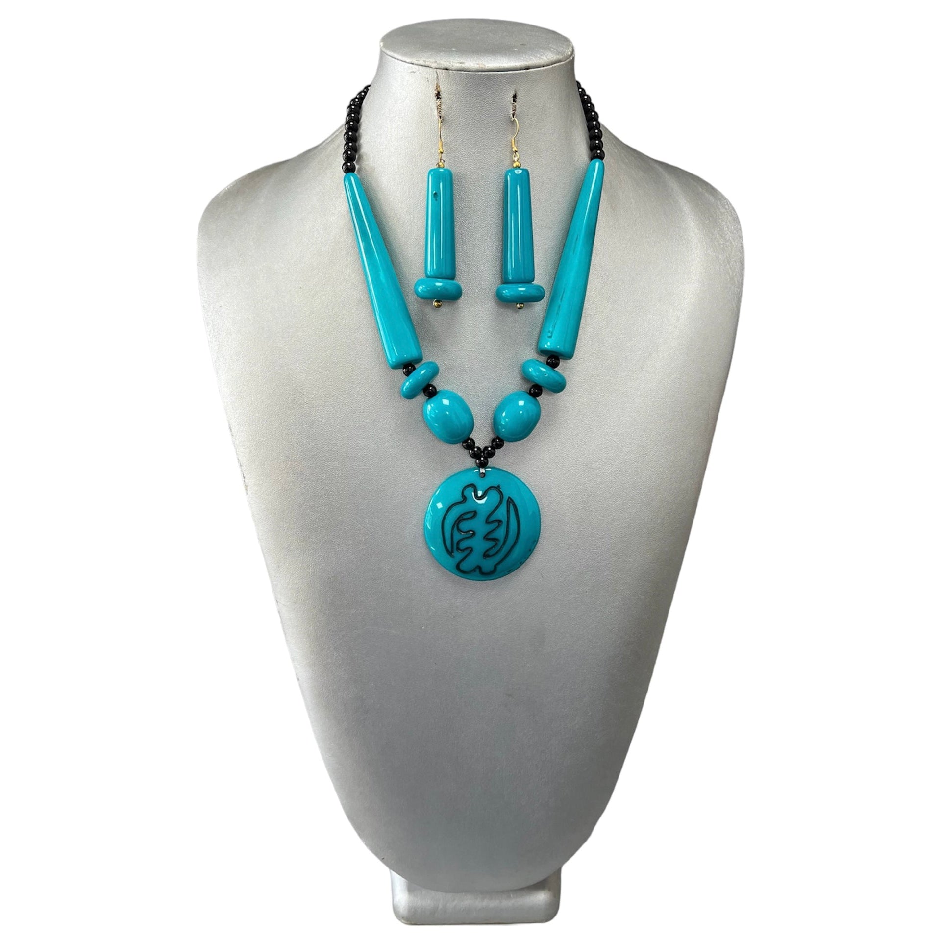 African Women's Colored Wood Necklace -- Gynami-- Jewelry 59 - Gynami