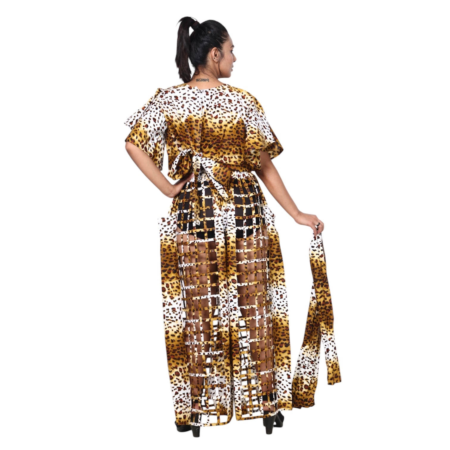 Cropped Top and Cage Pants Set -- FI-2037 and ST117